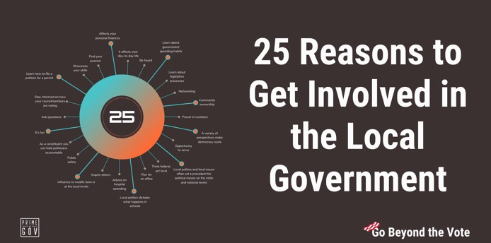 25 Reasons Why You Should Get Involved with Your Local Government